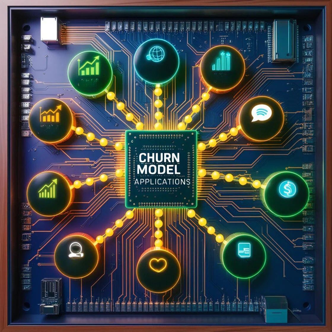 An illustration representing the business value of churn models