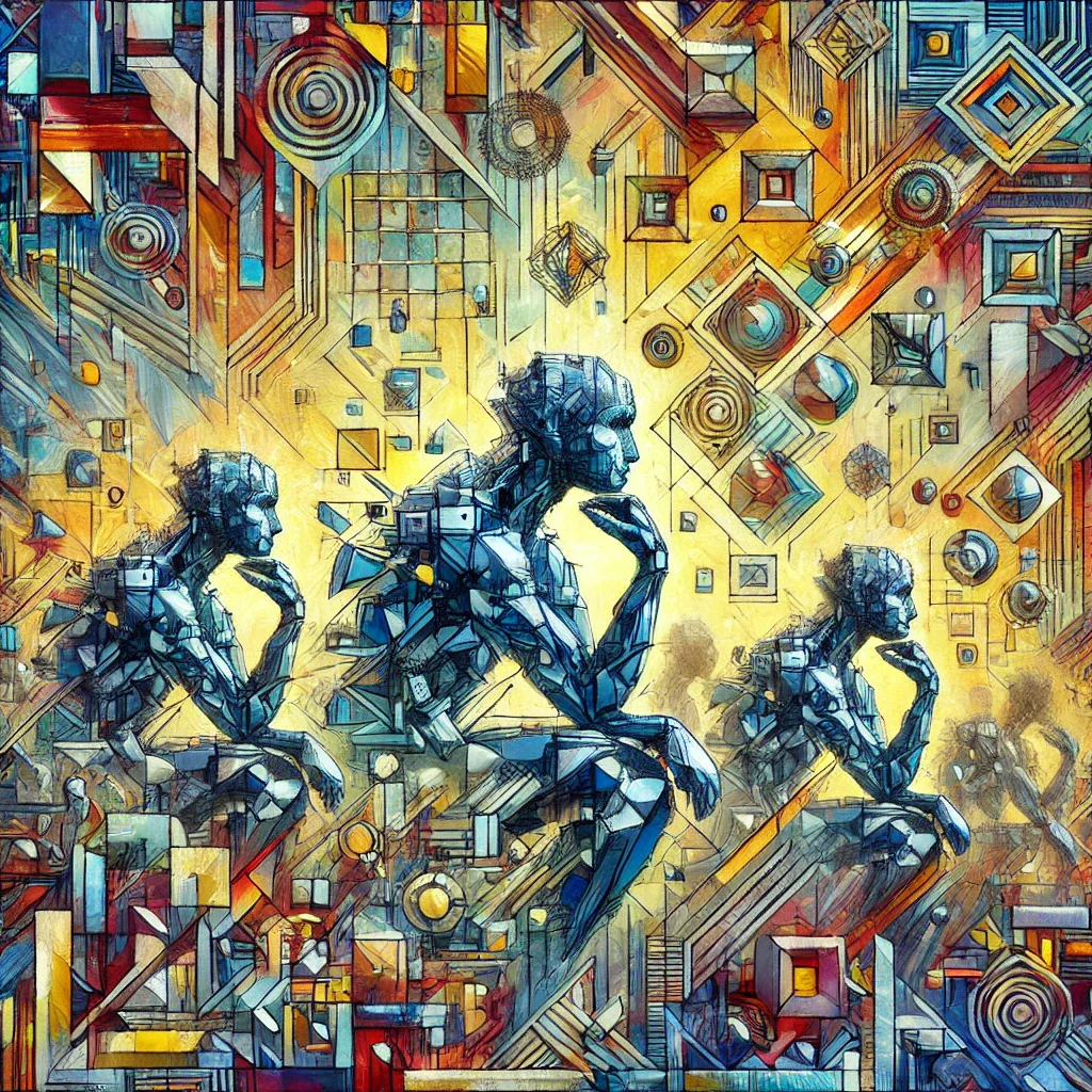 Two AI agents analyzing a complex strategic system
