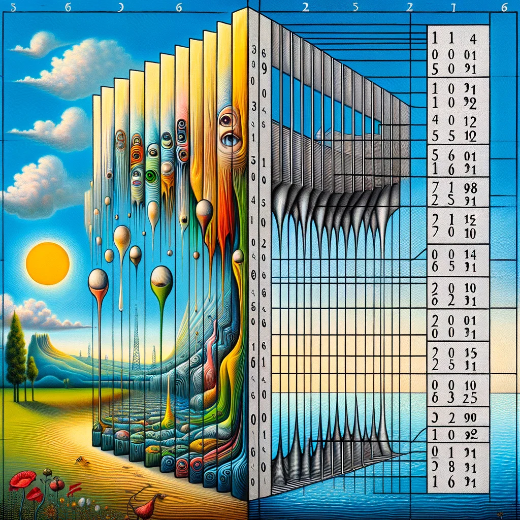 A colorful AI-generated representation of encoded data